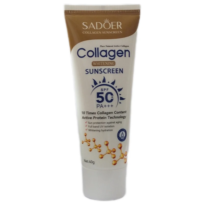 کرم ضد آفتاب بی رنگ سادور SPF 50 کرم ضد آفتاب بی رنگ سادور SPF 50 مدل کلاژن حجم 40 میلیلیتر - تصویر 1